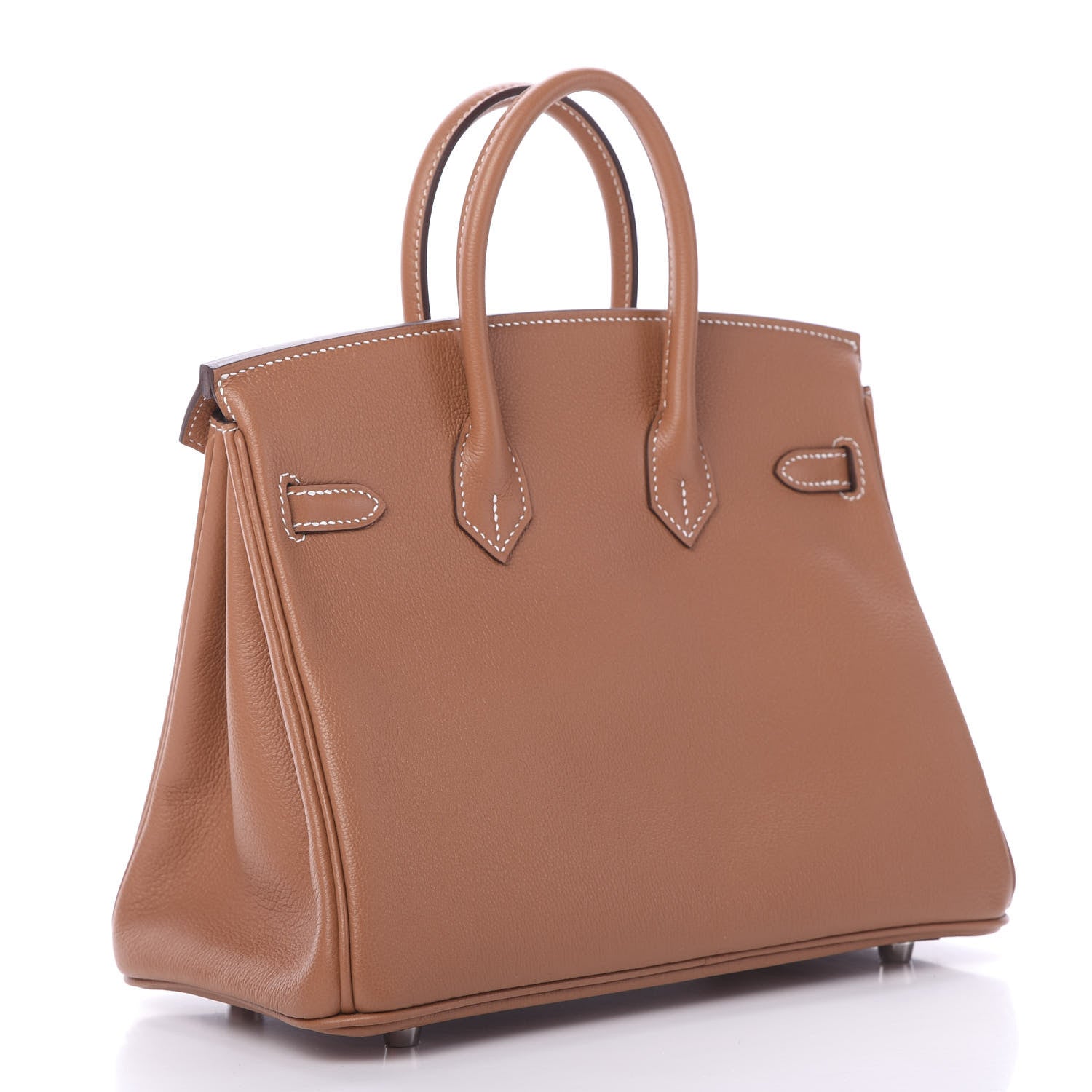 Hermes Taurillon Novillo Verso Birkin 25 Gold Gris Tourterelle 2 of 10