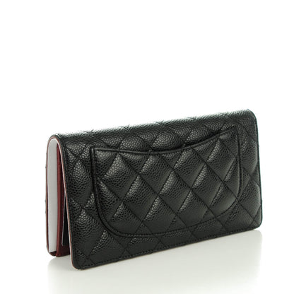 Chanel Caviar Quilted Yen Wallet Black 3 of 8