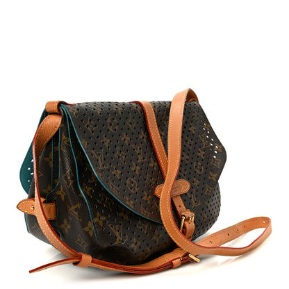 Louis Vuitton Monogram SC Flore Saumur Teal 2 of 9