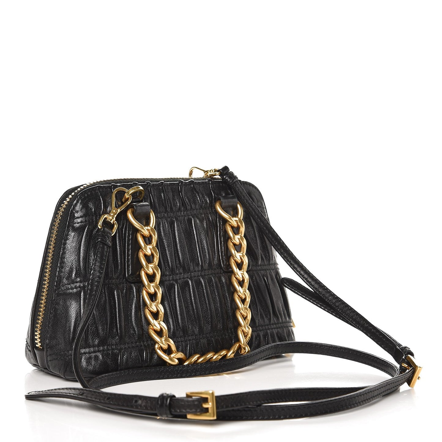 Nappa Gaufre Mini Bag Nero Black