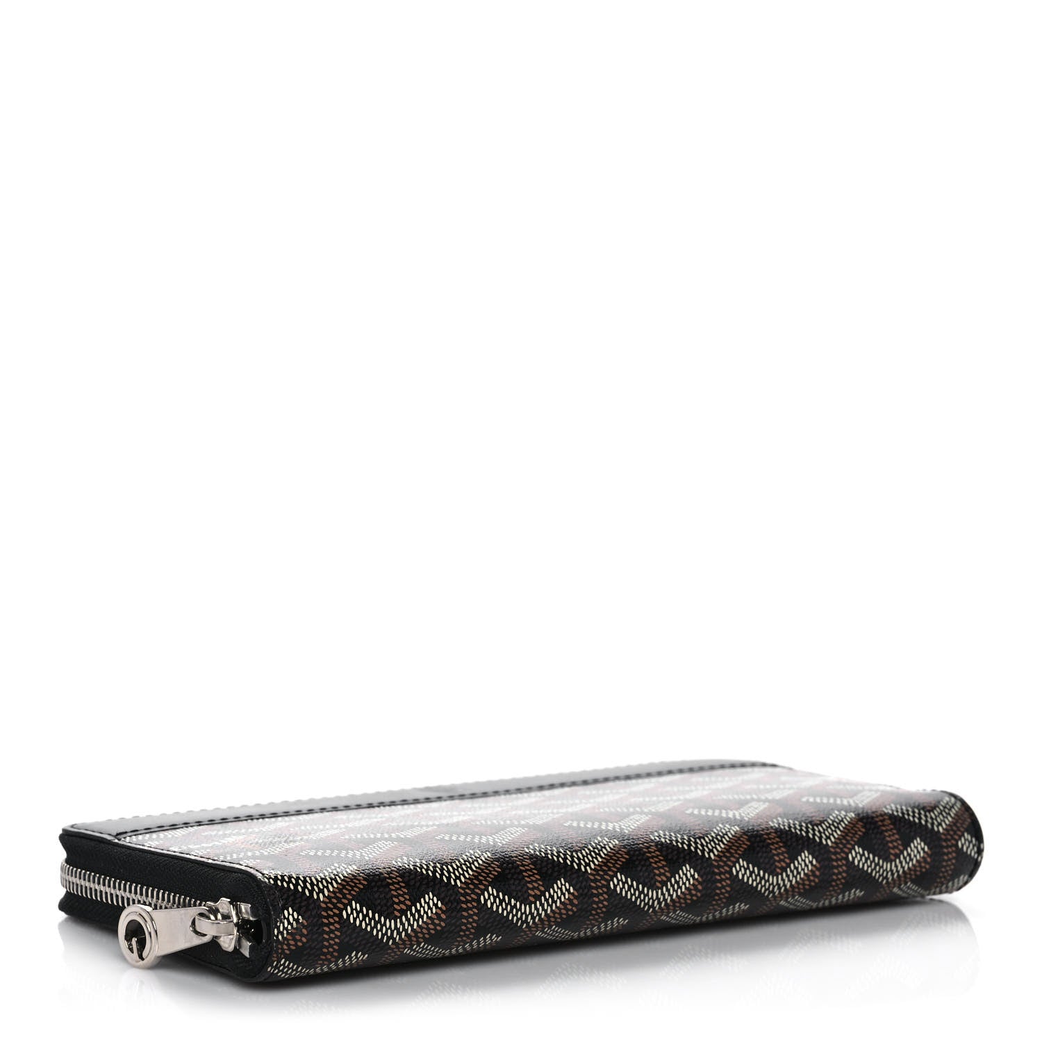 Goyard Goyardine Matignon Zip Around GM Wallet Black 4 of 9