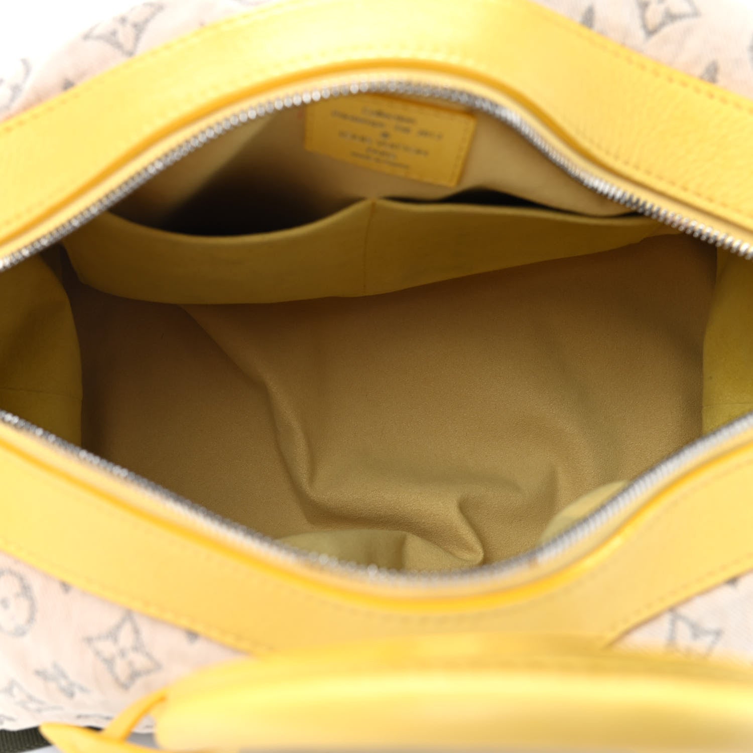 Louis Vuitton Monogram Denim Speedy Round Yellow 5 of 9