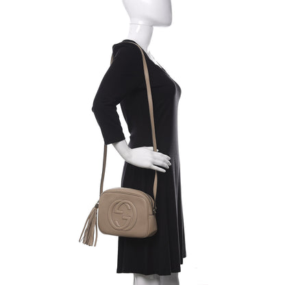 Gucci Pebbled Calfskin Small Soho Disco Bag Camelia 2 of 12