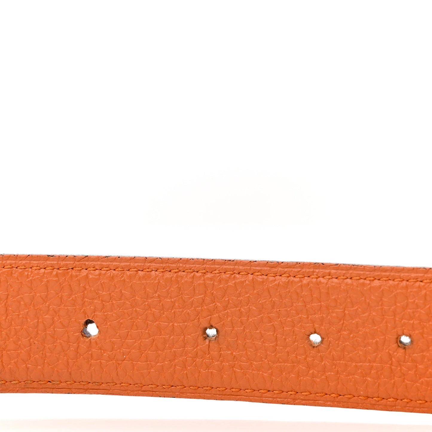 Togo Box 32mm H Belt 85 34 Orange Chocolate