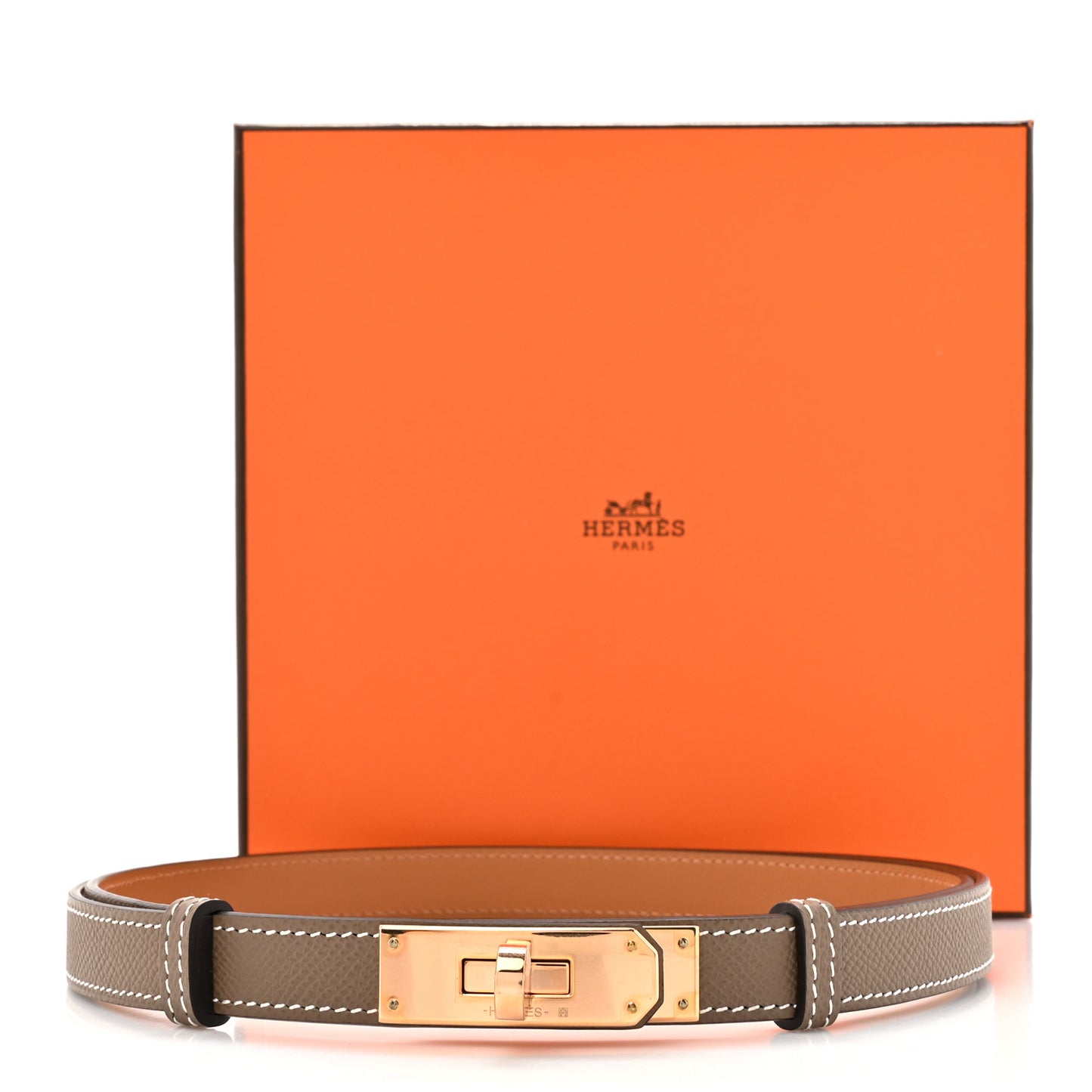 Epsom Kelly Belt Etoupe