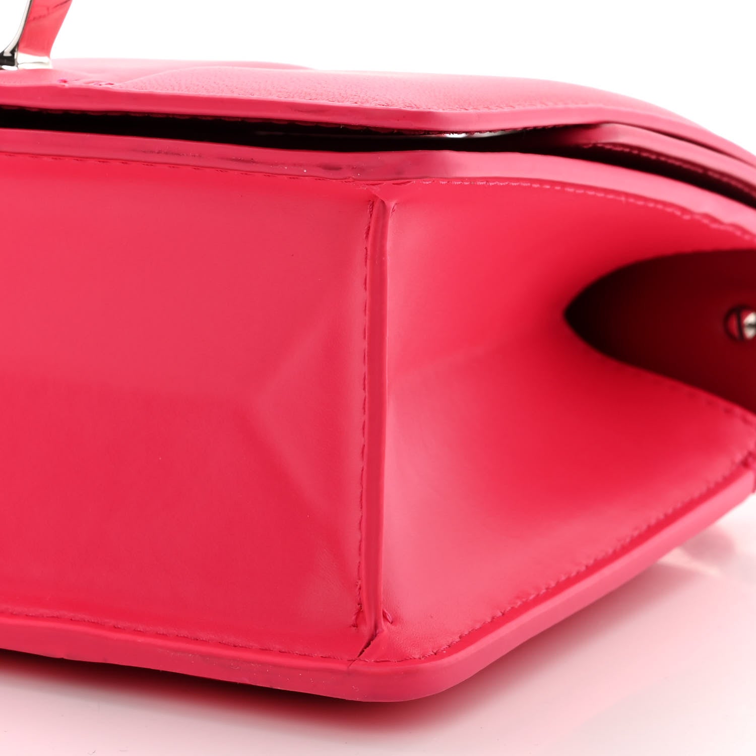 Alexander McQueen Calfskin Small Slash Bag Fuscia Lipstick 10 of 10