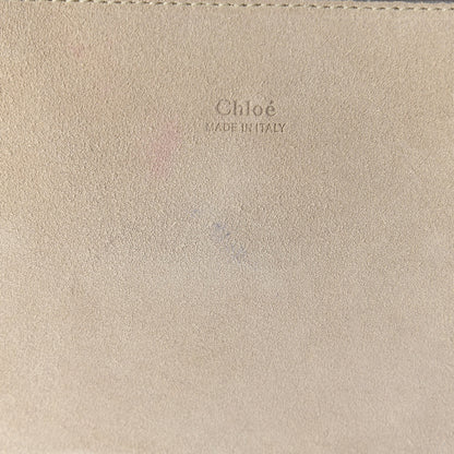 Chloe Suede Calfskin Medium Faye Shoulder Bag Tobacco 9 of 11