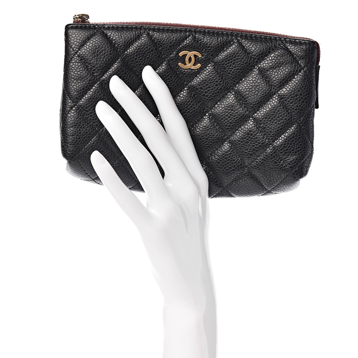 Chanel Caviar Quilted Small Pouch Black 2 of 7
