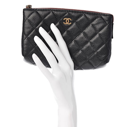 Chanel Caviar Quilted Small Pouch Black 2 of 7