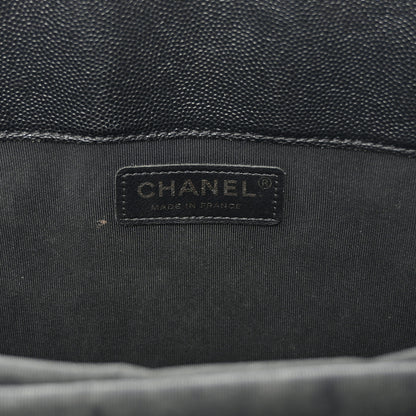 Chanel Caviar Quilted Large Flap Shopping Tote Black 6 of 11