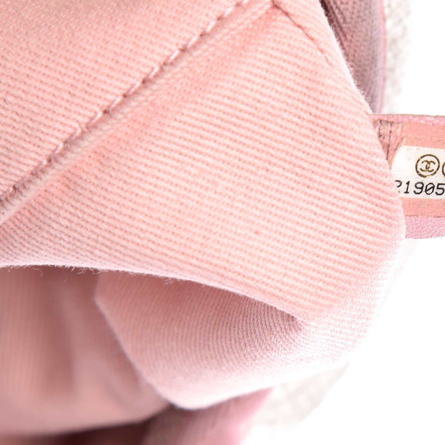 Canvas Large Deauville Tote White Pink