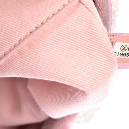 Chanel Canvas Large Deauville Tote White Pink 7 of 24