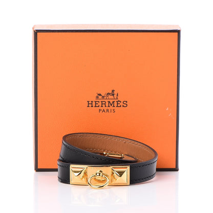Hermes Chamonix Rivale Double Tour Bracelet XS Black 7 of 7