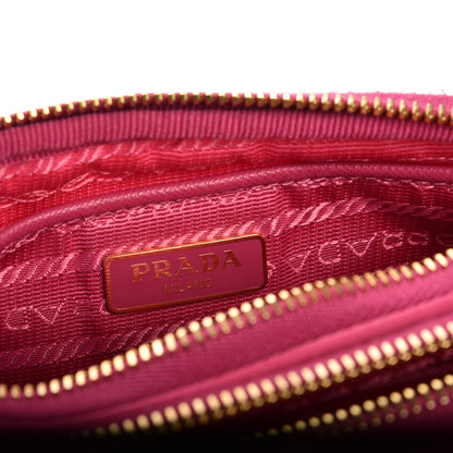 Prada Tessuto Nylon Saffiano Mini Camera Crossbody Fuxia 6 of 8