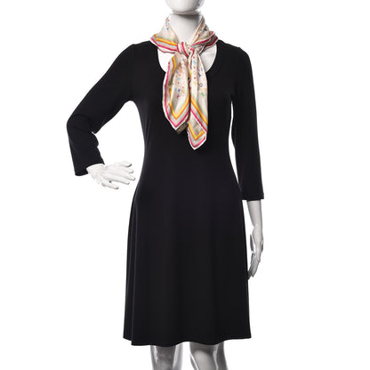 Louis Vuitton Silk Multicolor Square Scarf White 2 of 4