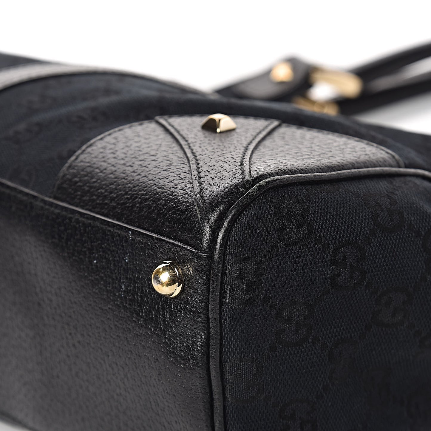 Monogram Calfskin Large Bardot Tote Black