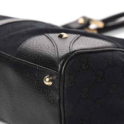 Gucci Monogram Calfskin Large Bardot Tote Black 21 of 24