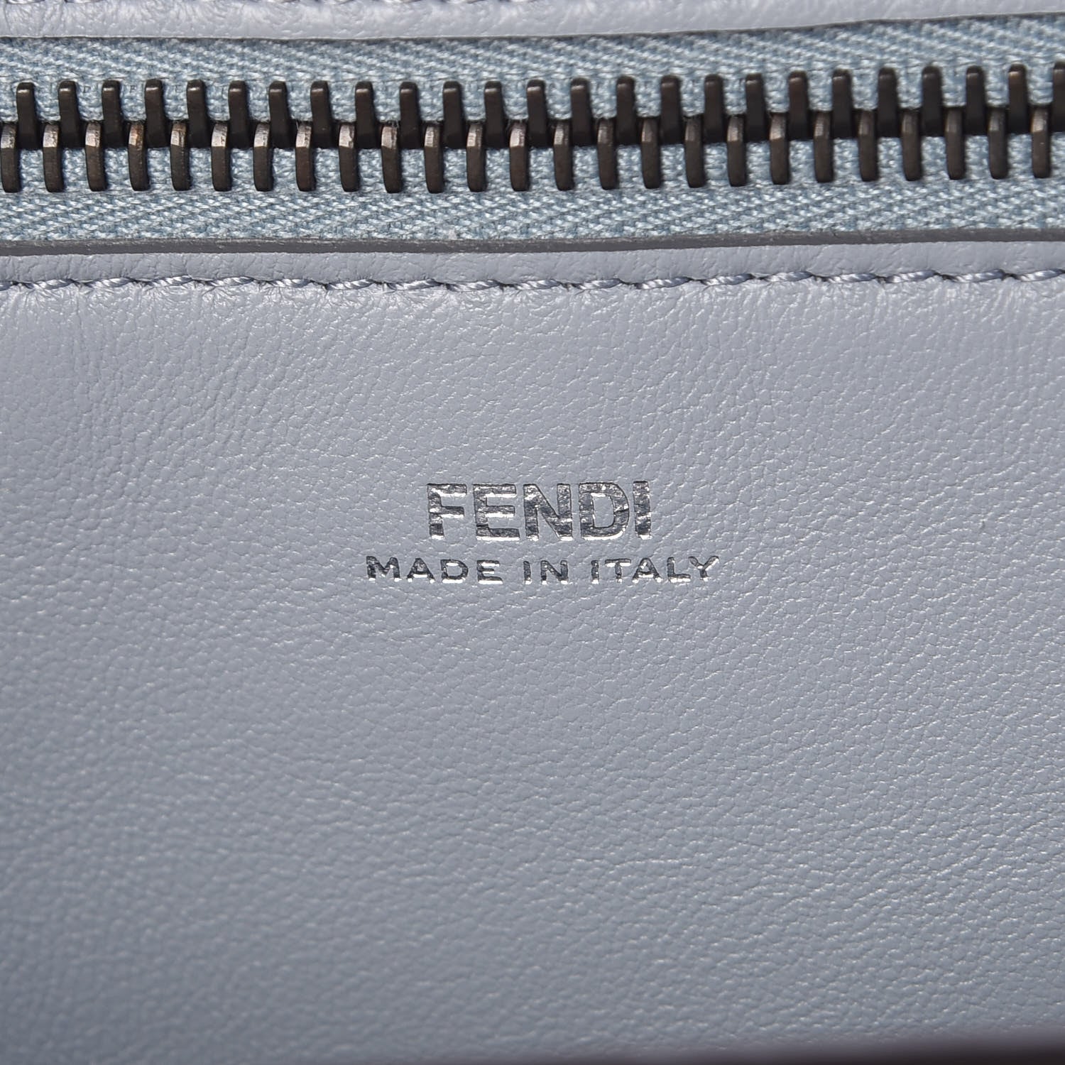 Fendi Shiny Nappa Trapuntata Chain Small DotCom Click Chain Satchel Light Blue 7 of 11