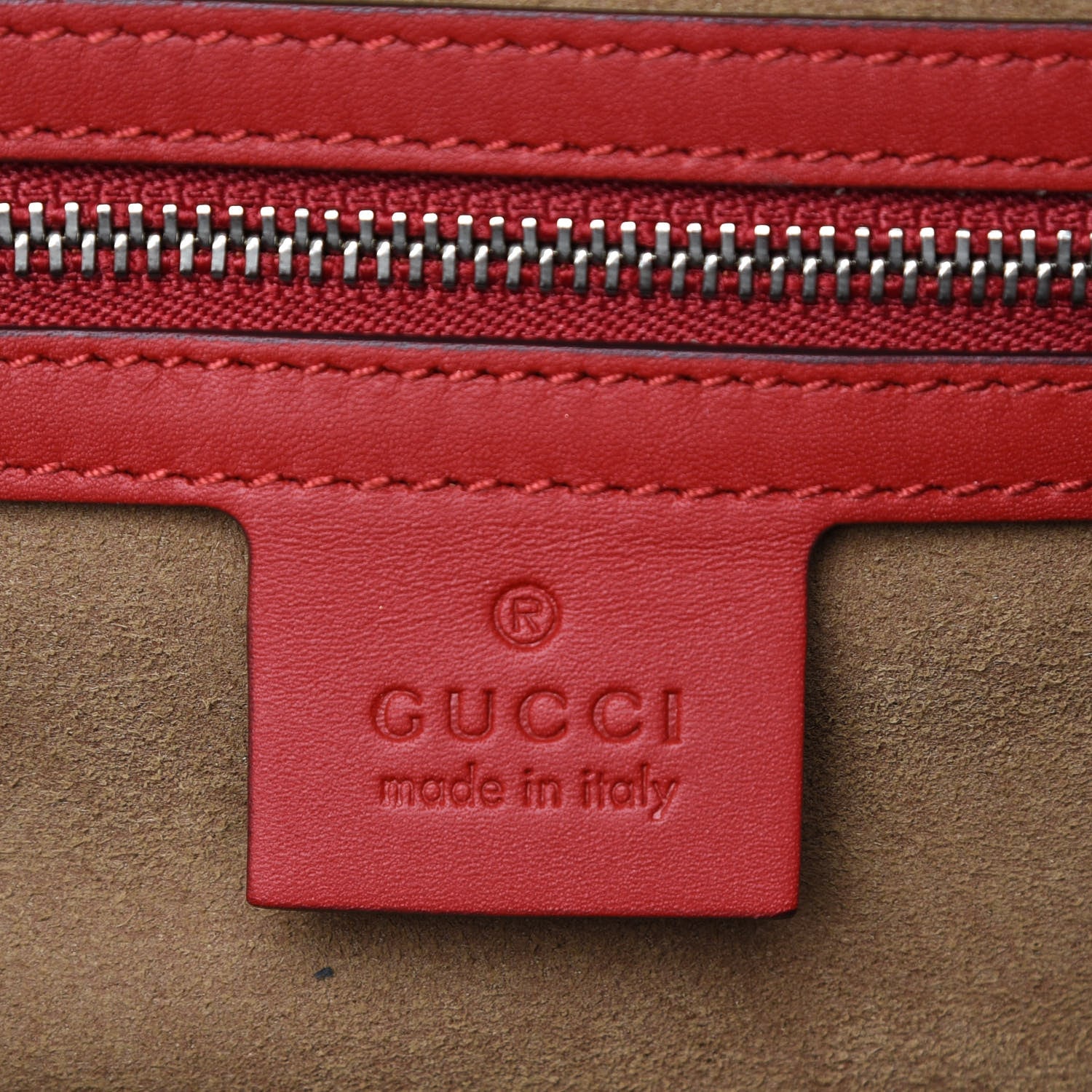 Gucci GG Supreme Monogram Arabesque Medium Boston Hibiscus Red 9 of 15