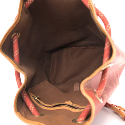 Louis Vuitton Canvas Americas Cup 1995 Saint Tropez Drawstring Bag Red 6 of 12