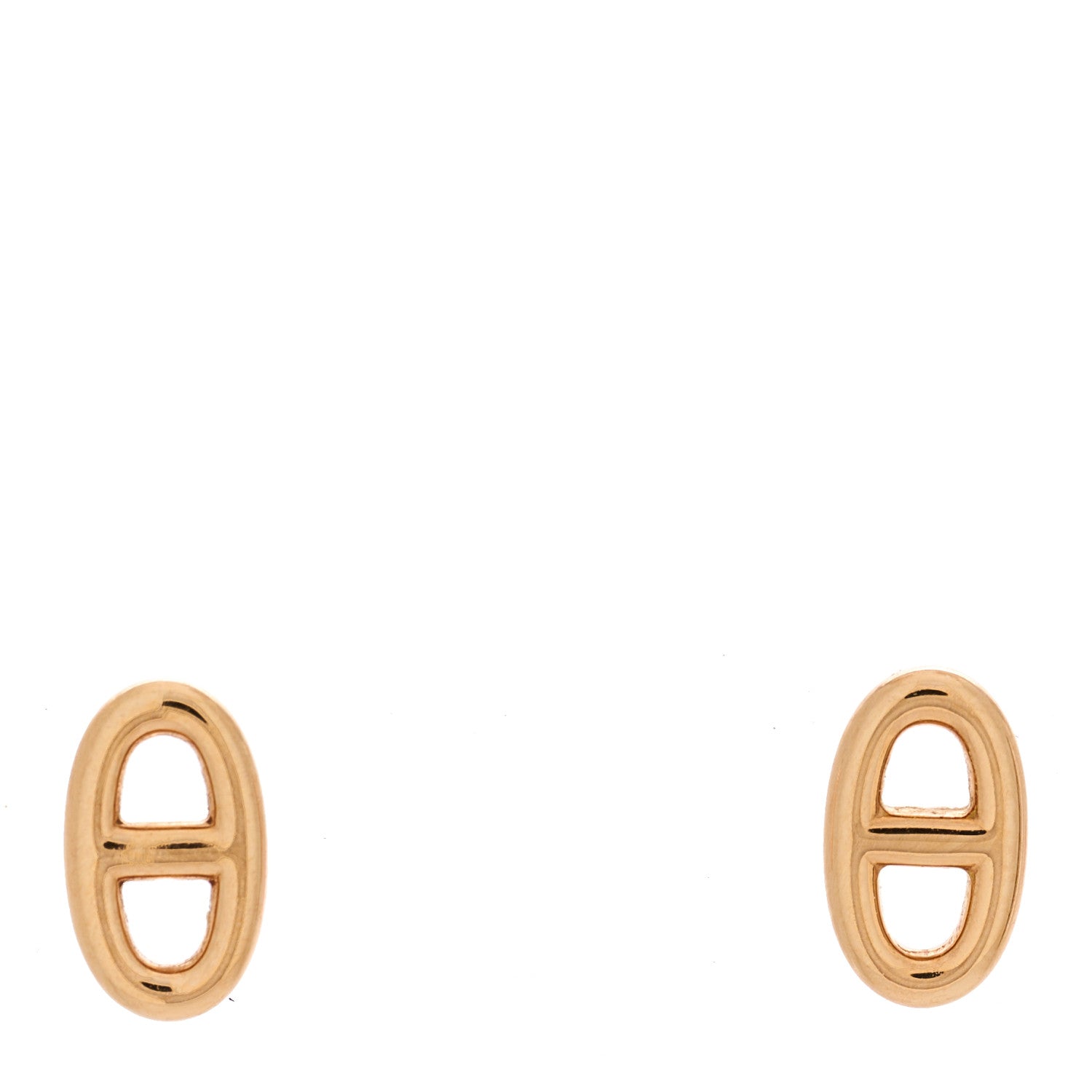 Hermes 18K Rose Gold TPM Farandole Stud Earrings 1 of 5