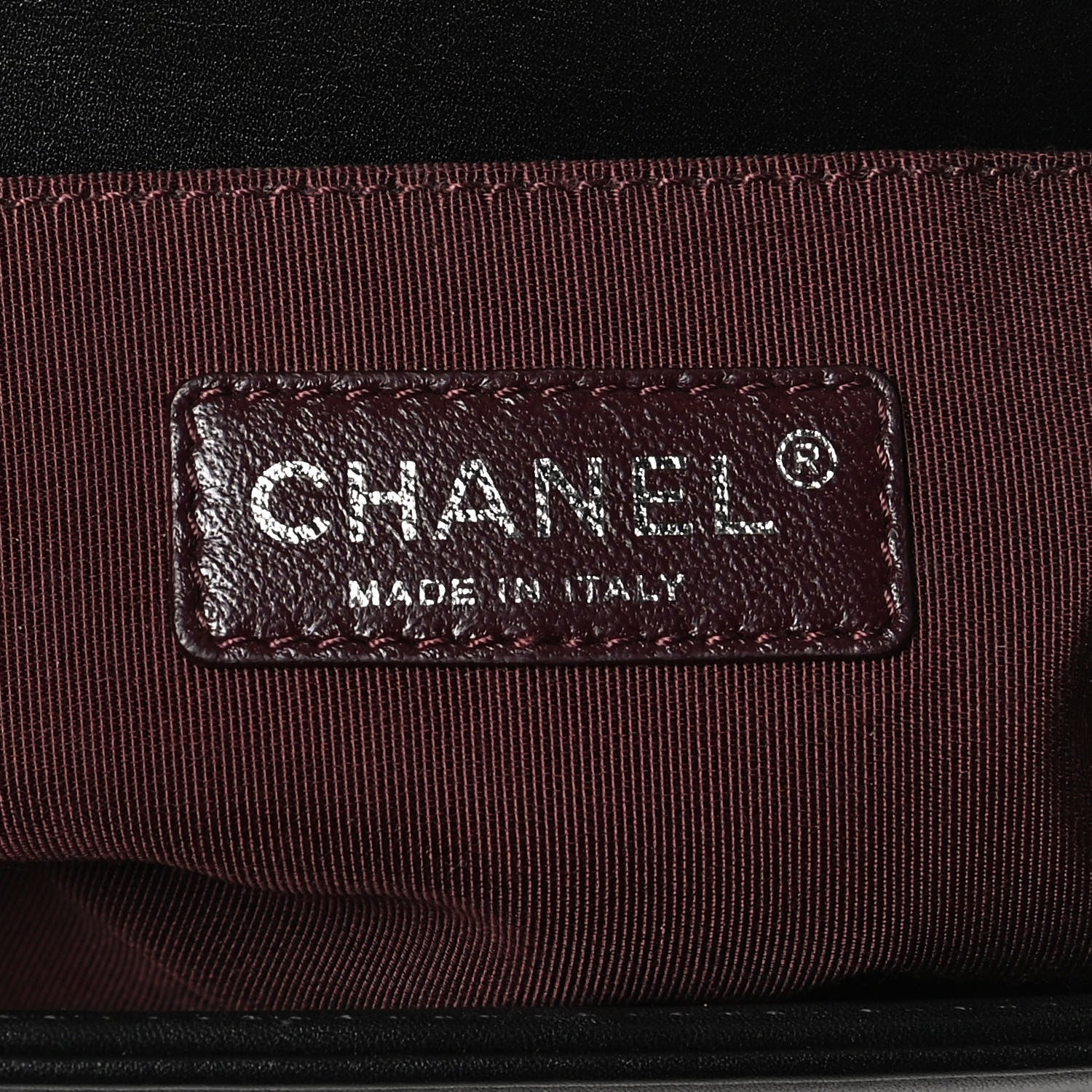 Chanel Calfskin Woven Medium Boy Flap Black White 6 of 11