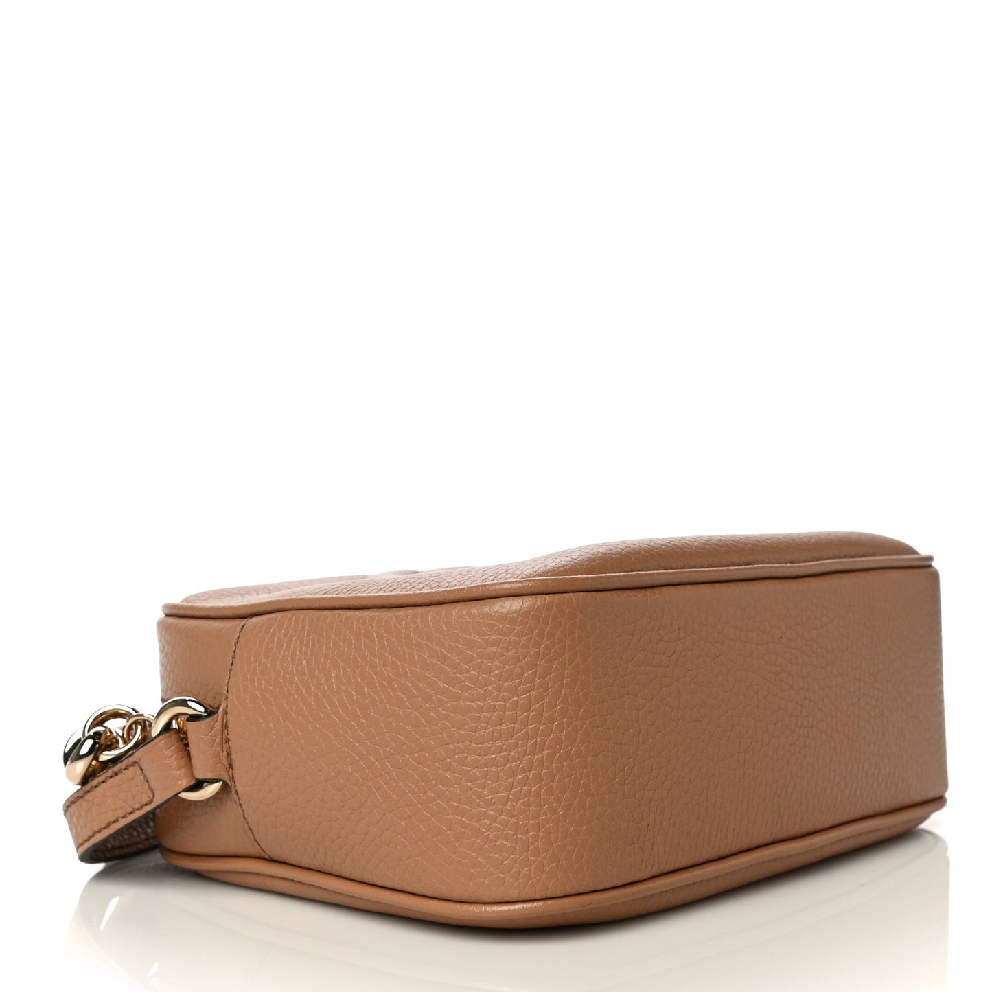 Pebbled Calfskin Small Soho Disco Bag Camelia