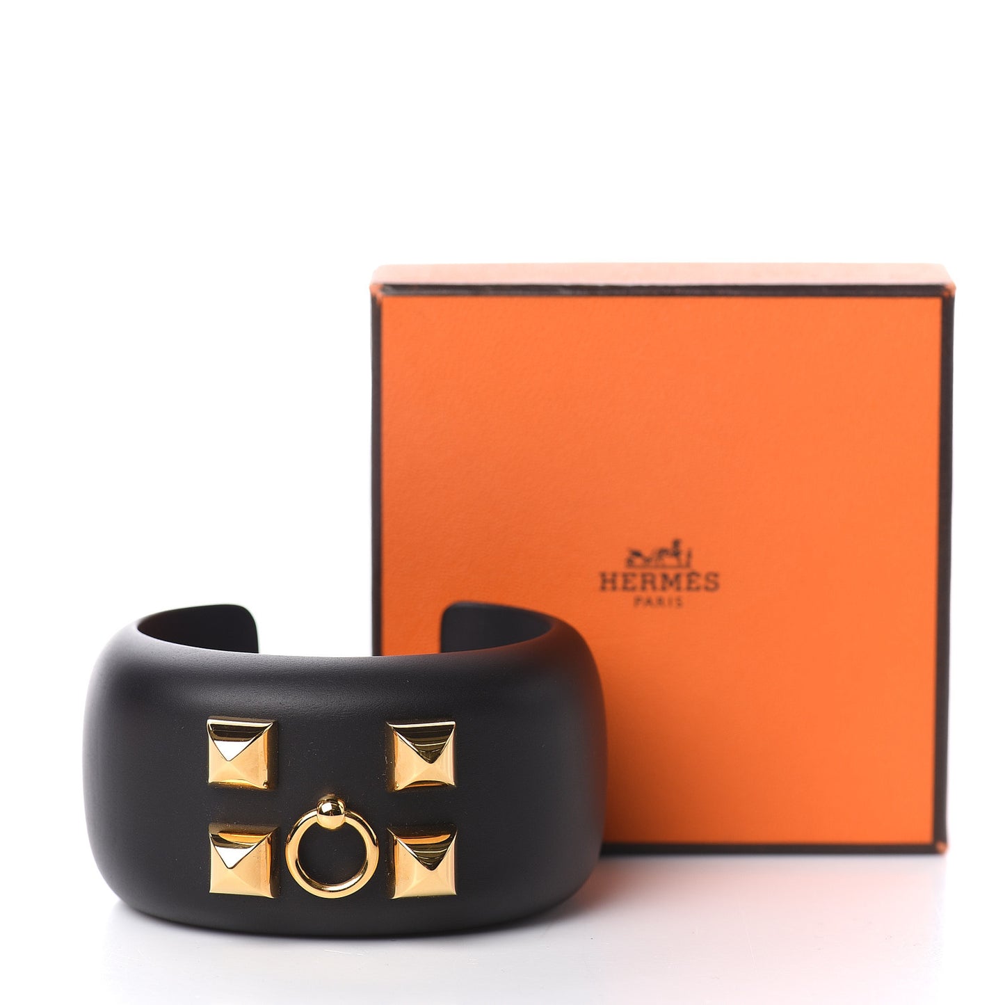 Pearwood Medor Cuff Bracelet S Black
