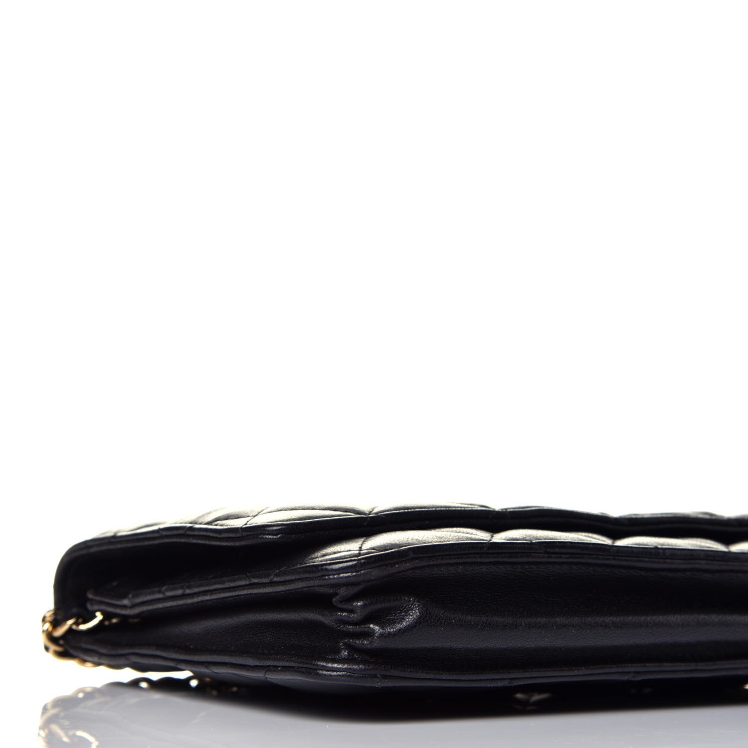 Chanel Lambskin Quilted Wallet On Chain WOC Black 7 of 9