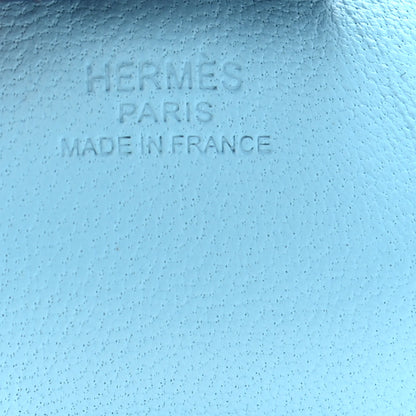 Hermes Milo Lambskin Grigri Rodeo Horse Bag Charm PM Celeste Bleu De Malte Kraft 3 of 4