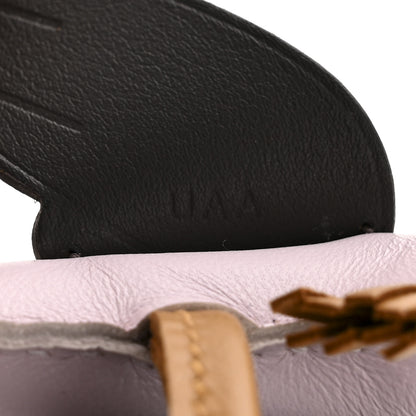 Hermes Milo Lambskin Grigri Rodeo Pegase Horse Bag Charm PM Mauve Pale Sesame Ebene 4 of 5