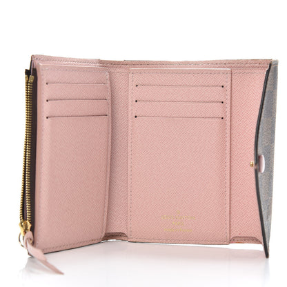 Louis Vuitton Damier Ebene Victorine Wallet Rose Ballerine 5 of 11