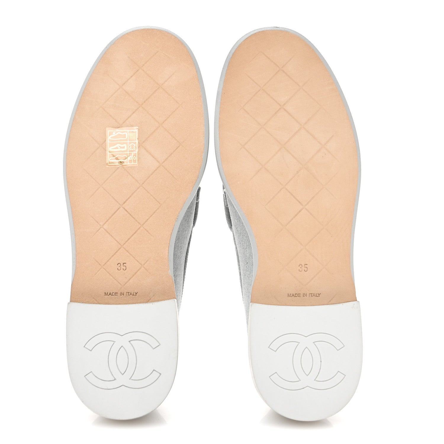 Chanel Denim CC Turnlock Loafers 35 Blue 6 of 11
