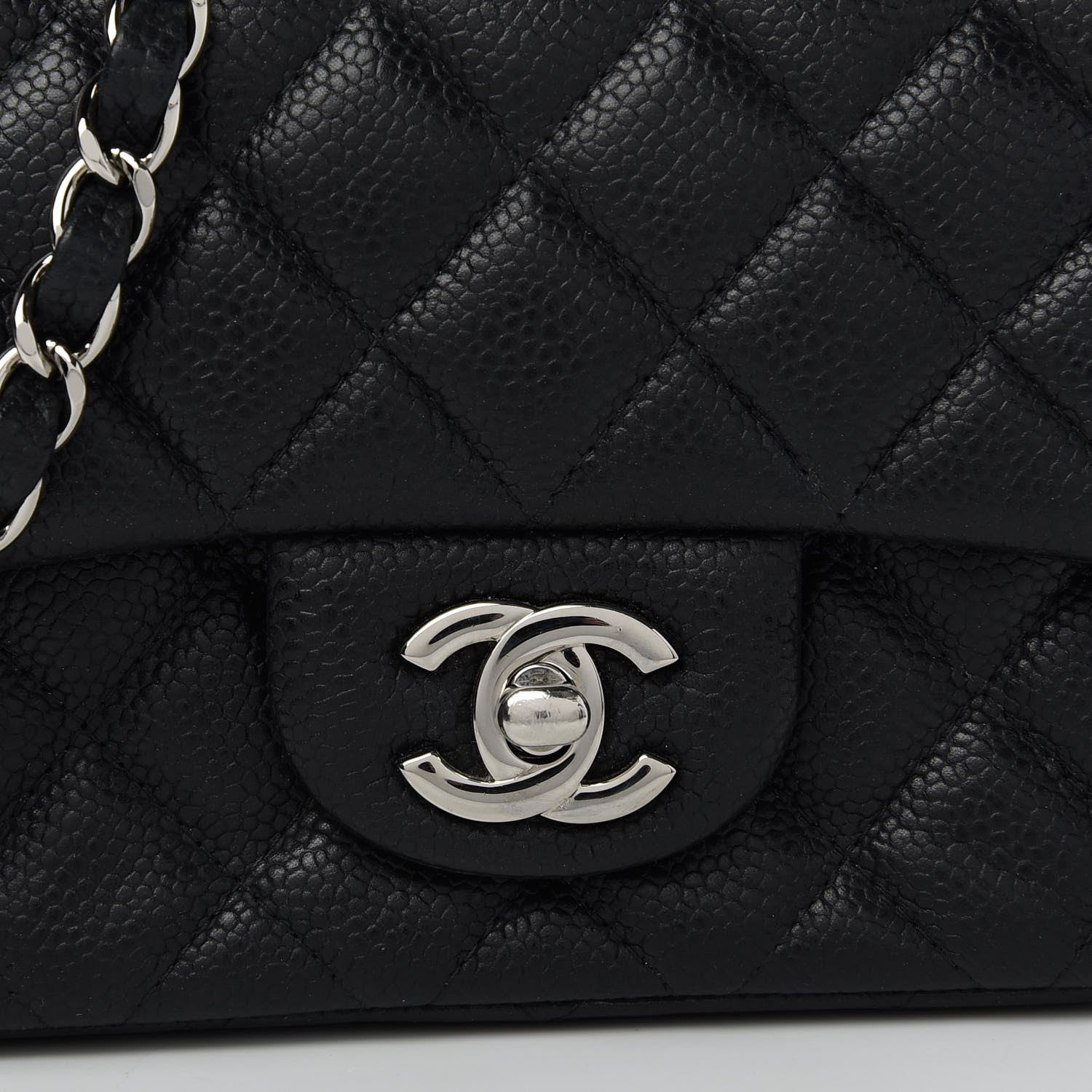 Chanel Caviar Quilted Mini Square Flap Black 10 of 11