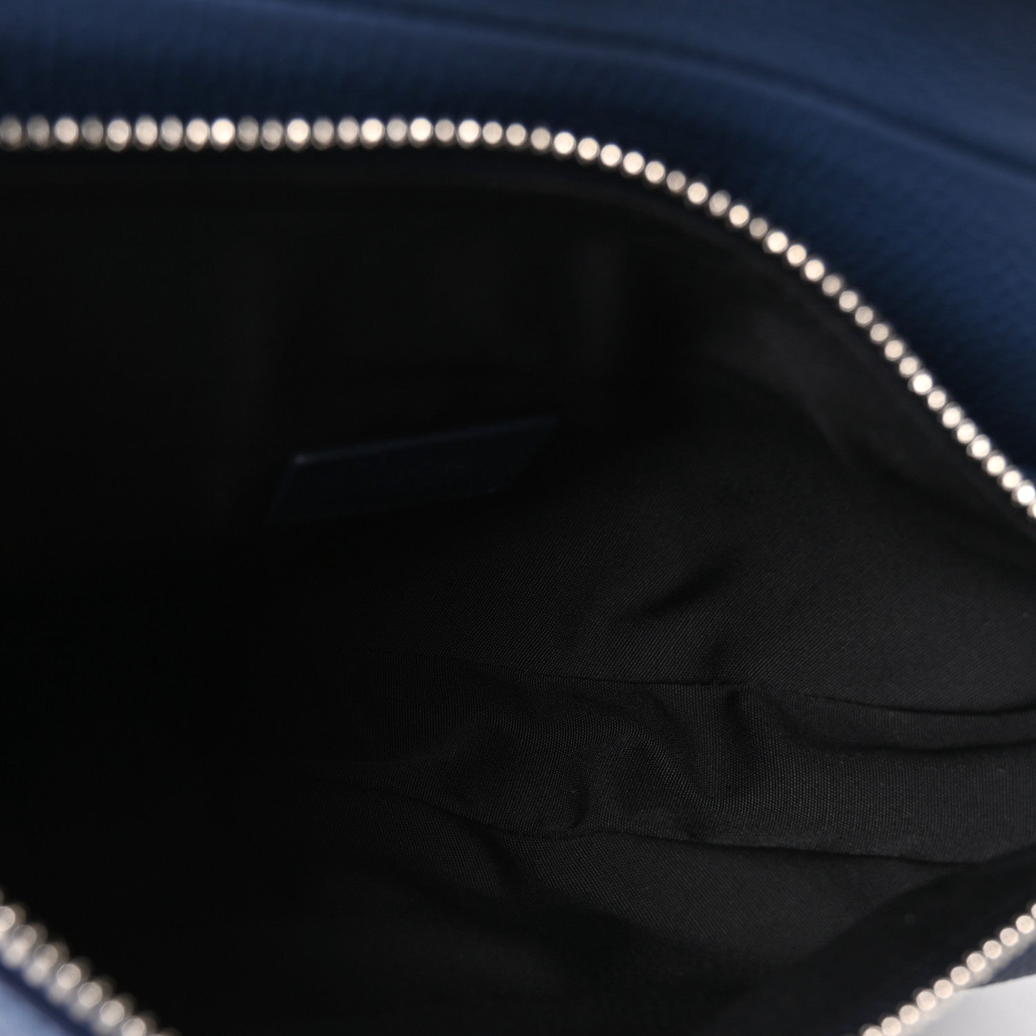 Christian Dior Grained Calfskin Mens Saddle Bag Navy Blue 5 of 10