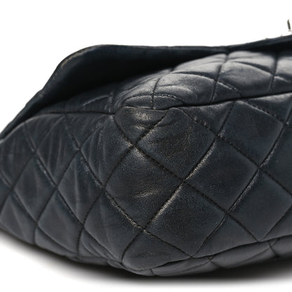Chanel Lambskin Quilted Jumbo Single Flap Black 9 of 13