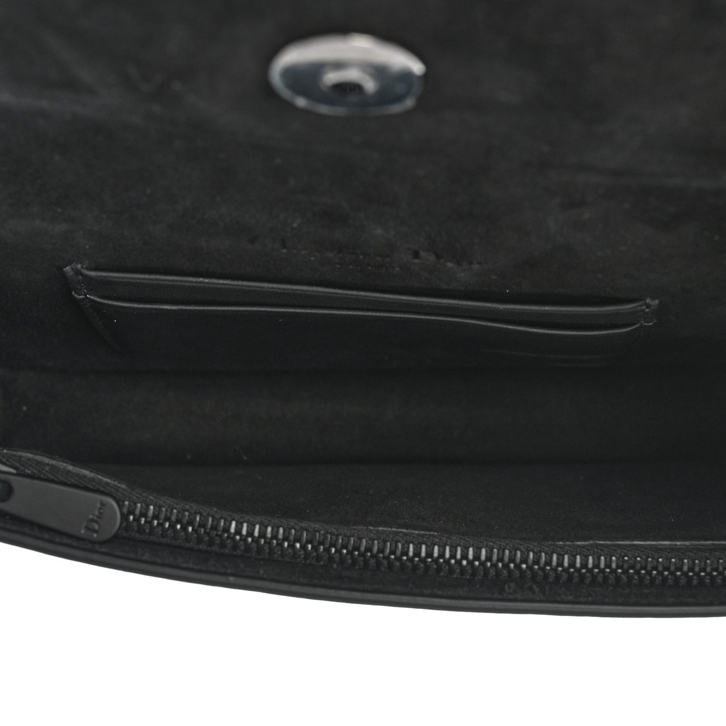 Ultra Matte Calfskin Saddle Belt Bag Black