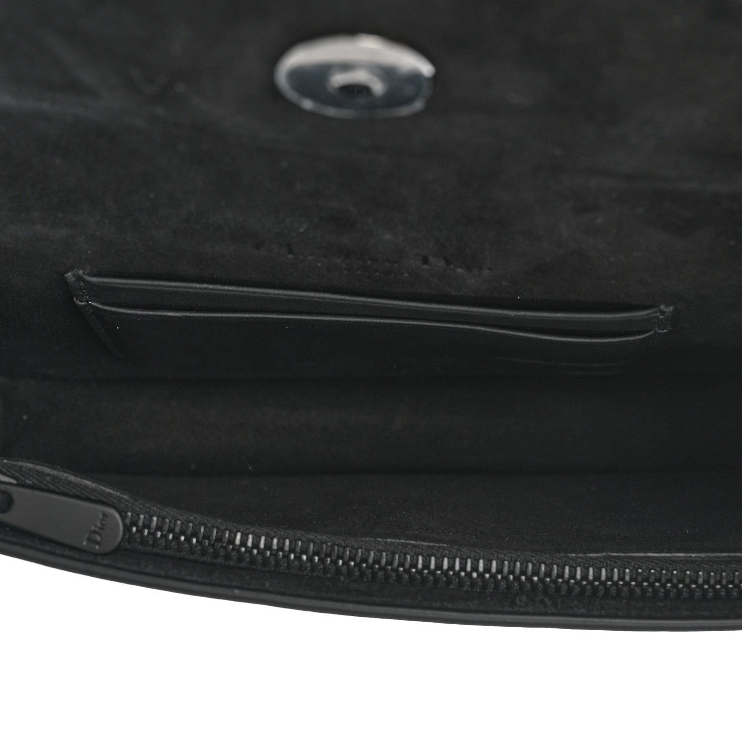 Christian Dior Ultra Matte Calfskin Saddle Belt Bag Black 5 of 13