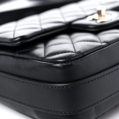Chanel Calfskin Quilted Bolero De Chanel Flap Bag Black 8 of 14