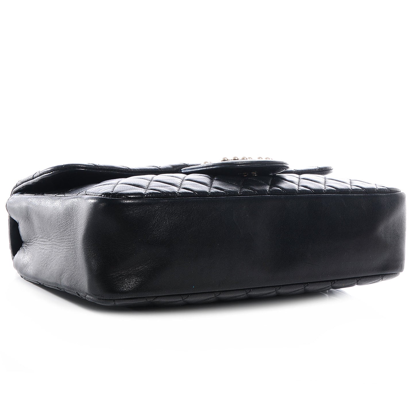 Lambskin Medium Westminster Pearl Flap Black