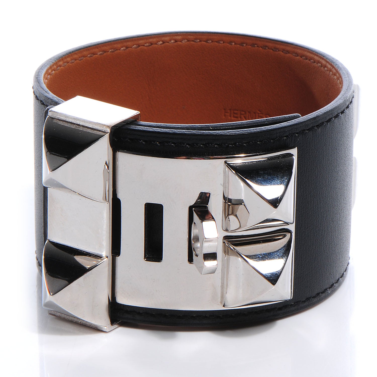 Hermes Chamonix Collier de Chien CDC Bracelet L Black 3 of 8