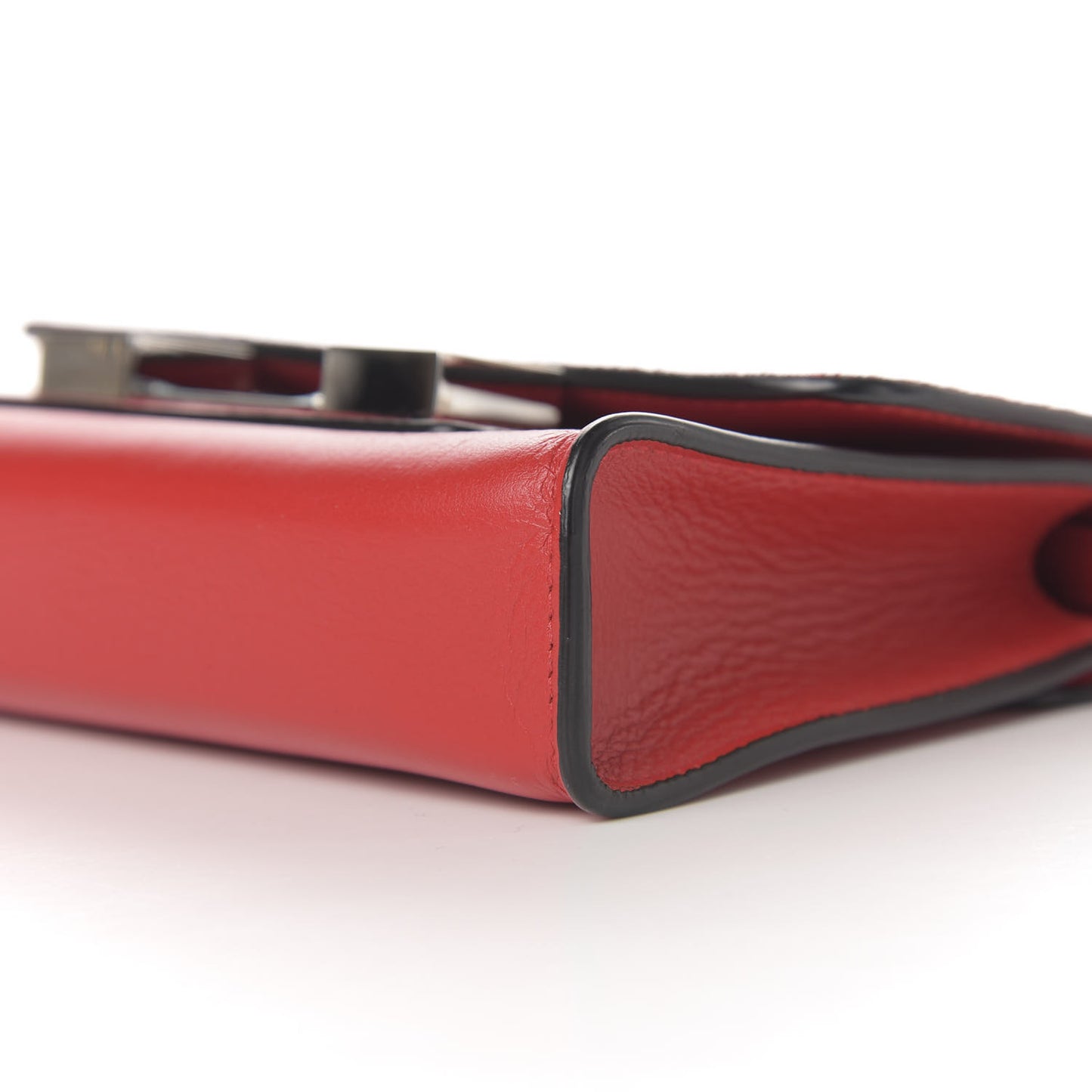 Calfskin Suede Tiny PS11 Classic Shoulder Bag Cardinal Red