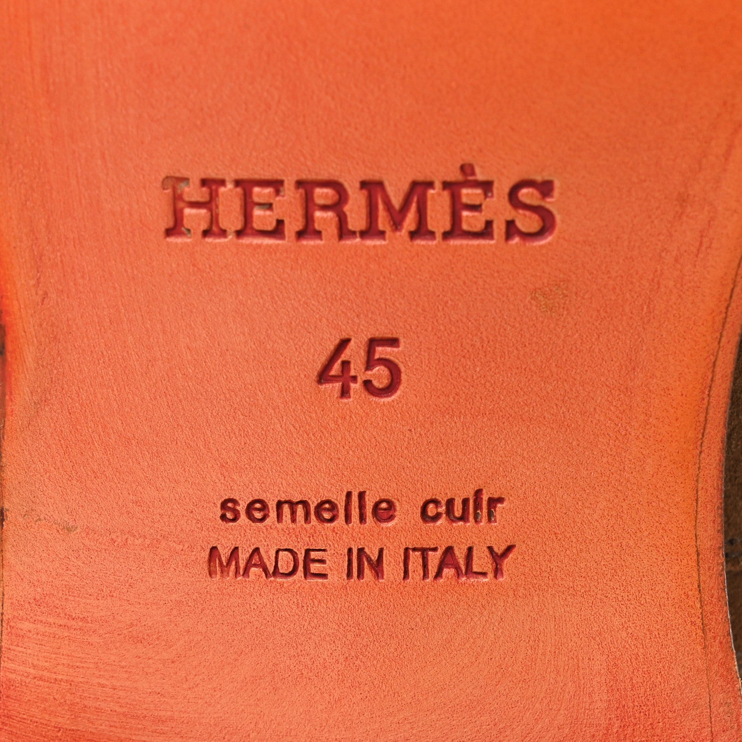 Hermes Veau Velours Mens Fortune Ankle Boots 45 Brun Fume 8 of 15