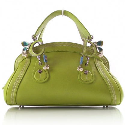 Christian Dior Leather Butterfly Pearls Bag 1 of 9