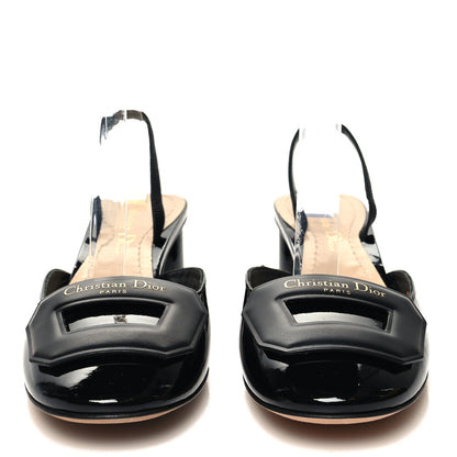 Christian Dior Patent Dior Day Slingback 35mm Pumps 35 Black 2 of 9