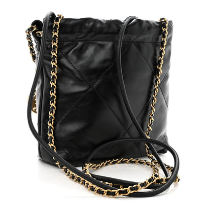 Chanel Shiny Calfskin Quilted Mini Chanel 22 Black 3 of 9
