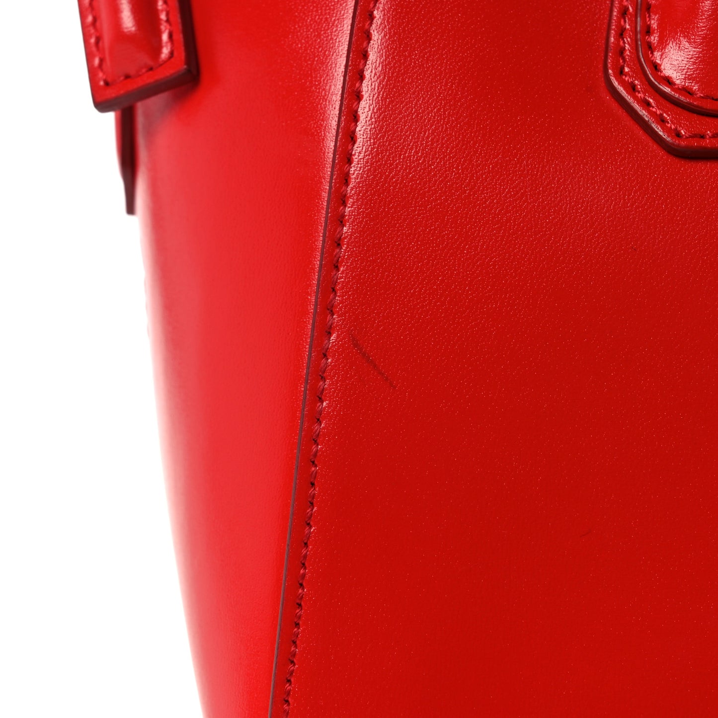Shiny Lord Calfskin Mini Antigona Red