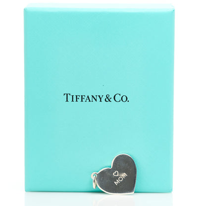 Tiffany Sterling Silver Mom Heart Charm 4 of 4