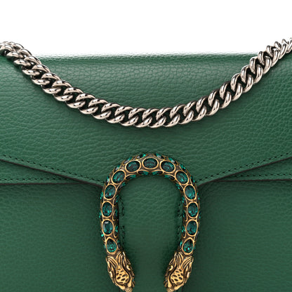 Gucci Dollar Calfskin Crystal Small Dionysus Shoulder Bag Emerald 8 of 10