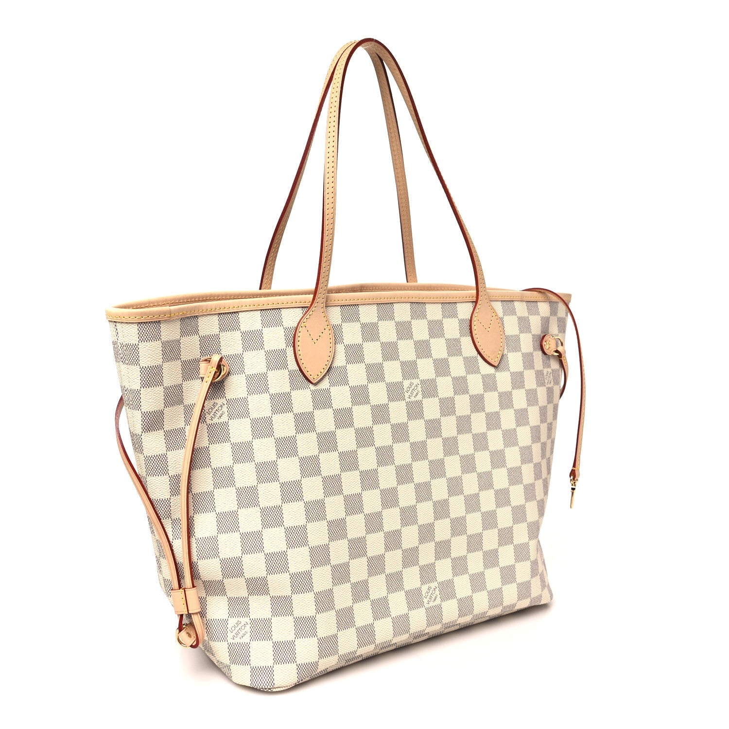 Louis Vuitton Damier Azur Neo Neverfull MM Rose Ballerine 4 of 9